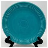 Set of 4 Genuine Fiestaware Dinner Plates in Assorted Colors, including Fiestaware dancing lady dealer plate