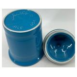 Fiestaware Set: Lidded Jar and Bowl