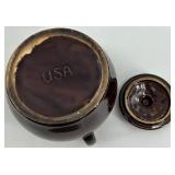 Red Wing Pottery Bean Pot and Mixing Bowl