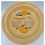 Ceramic Pumpkin Pie Dish with Lid and Decorative Jug
