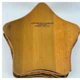 Longaberger 2001 Christmas Collection Green Shining Star Basket Set