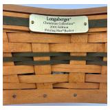 Longaberger 2001 Christmas Collection Green Shining Star Basket Set