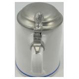 Set of 2 Bavarian Beer Steins with Pewter Lids, Gerzit and Kutscherkrug