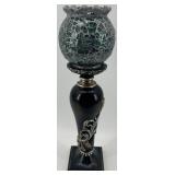 Set of 3 Mosaic Glass and Metal Candle Holders