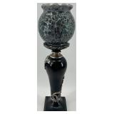Set of 3 Mosaic Glass and Metal Candle Holders