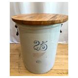 Vintage 25 Gallon Red Wing Pottery Union Stoneware Crock