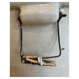 Antique 20-Gallon Red Wing Stoneware Crock with Wood Lid