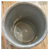 Antique 20-Gallon Red Wing Stoneware Crock with Wood Lid