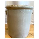 Vintage 6 Gallon Union Stoneware Crock with Birch Leaf Design