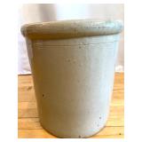 Vintage Red Wing Union Stoneware Crock with Birch Leaves Design