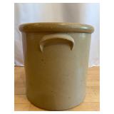 Vintage Red Wing 5-Gallon Stoneware Crock with Ribcage Design