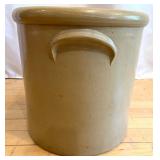 Vintage Red Wing 5-Gallon Stoneware Crock with Ribcage Design