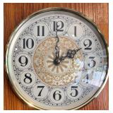 Handcrafted Wall Pendulum Clock with Pine Finish