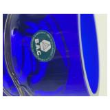 Barovier & Toso Cobalt Blue Hour Glass Shape Vase