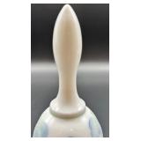Fenton Hand-Painted Porcelain Bell with Floral Design, signed by Artist