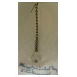 Fenton Hand-Painted Porcelain Bell with Floral Design, signed by Artist