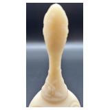 Fenton Hand-Painted Bell with Floral Design, signed by Artist