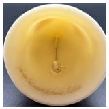 Fenton Hand-Painted Bell with Floral Design, signed by Artist