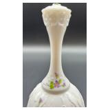 Fenton Milk Glass Bell Handpainted by S. Mullins