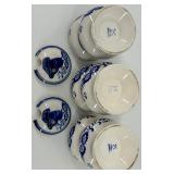 Antique Blue and White Windsor Porcelain Collection
