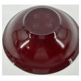 Retro Glass Collection with Ruby Red Bowl and Plate, including Goofus plate
