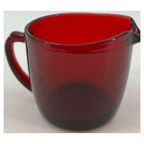 Retro Glass Collection with Ruby Red Bowl and Plate, including Goofus plate