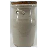 Vintage Union Stoneware Birch Leaf Red Wing Butter Churn with Lid and Dasher