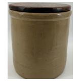 Vintage Red Wing Stoneware Crock with Lid - Target Design