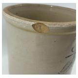 Vintage Red Wing 3-Gallon Stoneware Crock with Elephant Ear Design