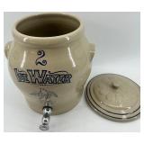 Vintage 2 Gallon Red Wing Stoneware Ice Water Cooler