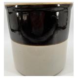 Robinson Ransbottom Stoneware Crock with Black Glaze, 2 Gallon