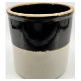 Robinson Ransbottom Stoneware Crock with Black Glaze, 2 Gallon