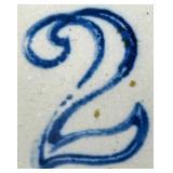 Robinson Ransbottom Stoneware Crock with Black Glaze, 2 Gallon