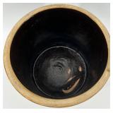 Robinson Ransbottom Stoneware Crock with Black Glaze, 2 Gallon