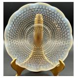 Set of 3 Fenton Moonstone Hobnail Dishes