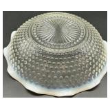 Set of 3 Fenton Moonstone Hobnail Dishes