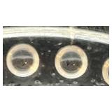 Set of 3 Fenton Moonstone Hobnail Dishes