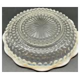 Set of 3 Fenton Moonstone Hobnail Dishes