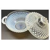 Collection of Moonstone Fenton Hobnail Glassware Pieces