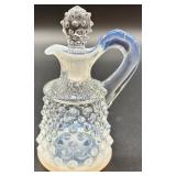 Collection of Moonstone Fenton Hobnail Glassware Pieces