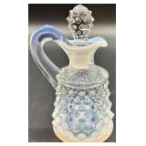 Collection of Moonstone Fenton Hobnail Glassware Pieces