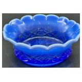 Collection of Moonstone Fenton Hobnail Glassware Pieces