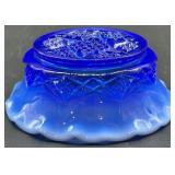 Collection of Moonstone Fenton Hobnail Glassware Pieces