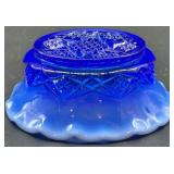 Collection of Moonstone Fenton Hobnail Glassware Pieces