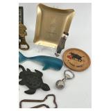 Vintage and Novelty Bottle Openers, Coasters, and Decor Collection