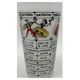 Vintage Bar Cocktail Shaker, Bar Aid table top Recipes and Tumbler