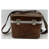 Pentax K1000 SLR Camera with Vintage Marsand Leather Camera Bag