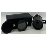 Set of Optical Camera Lenses with Filters and Carrying Case