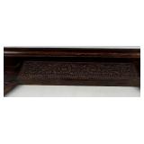 M. Bradley Framed Artwork with Ornate Wooden Shelf