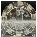 Set Anchor Hocking Pressed Glass Bowls and Platter